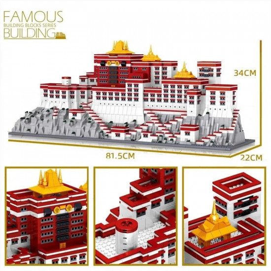 moc expert architecture potala palace bricks toys moc expert architecture potala palace bricks toys