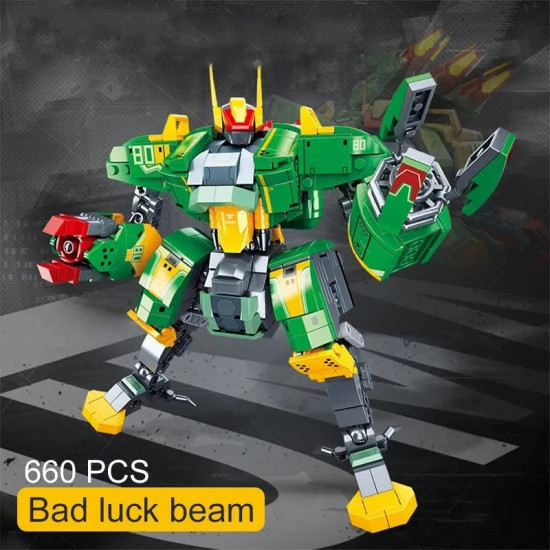 moc expert bad luck beam mecha robot warrior bricks toys moc expert bad luck beam mecha robot warrior bricks toys