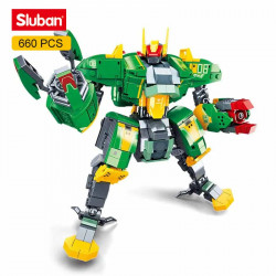 moc expert bad luck beam mecha robot warrior bricks toys