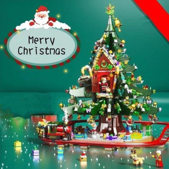 moc expert christmas santa tree house bricks toy moc expert christmas santa tree house bricks toy
