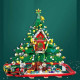 moc expert christmas santa tree house bricks toy moc expert christmas santa tree house bricks toy
