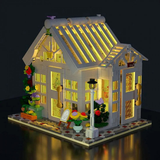 moc expert city sunshine flower store led bricks toy 031061 moc expert city sunshine flower store led bricks toy 031061