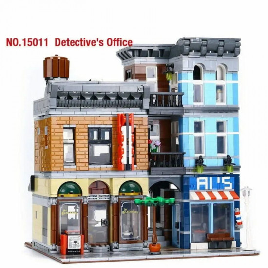 moc expert creator city detective's office bricks toy 15011 moc expert creator city detective's office bricks toy 15011