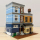 moc expert creator city detective's office bricks toy 15011 moc expert creator city detective's office bricks toy 15011