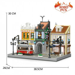moc expert creator city lisbon tram station bricks toy 89132