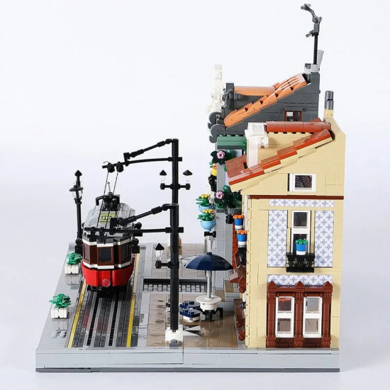 moc expert creator city lisbon tram station bricks toy 89132 moc expert creator city lisbon tram station bricks toy 89132