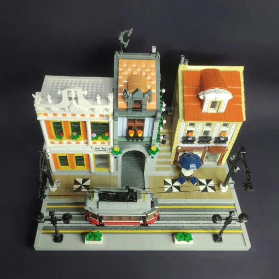 moc expert creator city lisbon tram station bricks toy 89132 moc expert creator city lisbon tram station bricks toy 89132