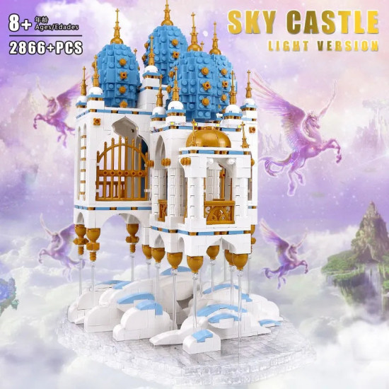 moc expert creator city sky castle bricks toy 16015 moc expert creator city sky castle bricks toy 16015