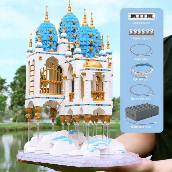 moc expert creator city sky castle bricks toy 16015 moc expert creator city sky castle bricks toy 16015