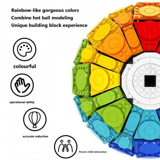 moc expert creator rainbow balloon bricks toys moc expert creator rainbow balloon bricks toys