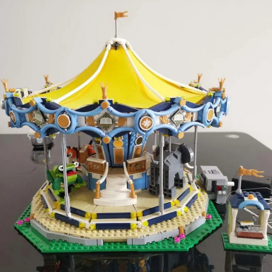 moc expert creator street city carousel bricks toys moc expert creator street city carousel bricks toys