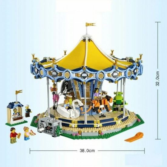 moc expert creator street city carousel bricks toys moc expert creator street city carousel bricks toys