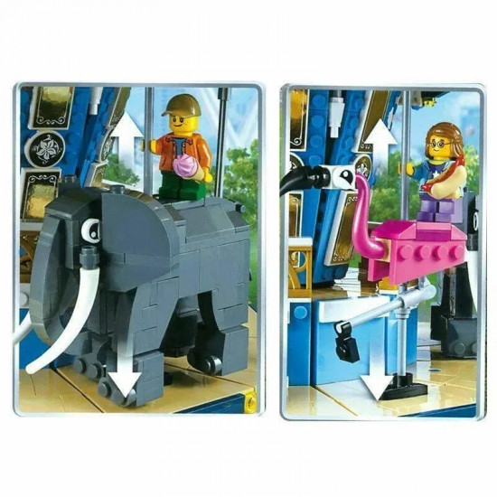moc expert creator street city carousel bricks toys moc expert creator street city carousel bricks toys