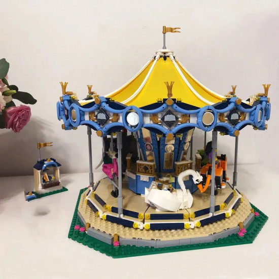 moc expert creator street city carousel bricks toys moc expert creator street city carousel bricks toys