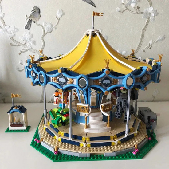 moc expert creator street city carousel bricks toys moc expert creator street city carousel bricks toys