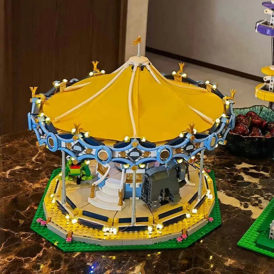 moc expert creator street city carousel bricks toys moc expert creator street city carousel bricks toys