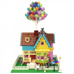 moc expert flying balloon house bricks toys 3006