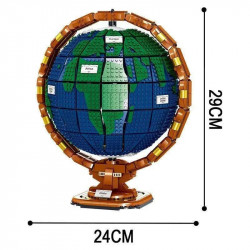 moc expert idea globe earth mini bricks toys