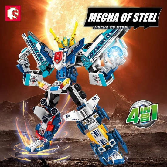 moc expert mecha warrior transformed steel robot bricks toy moc expert mecha warrior transformed steel robot bricks toy