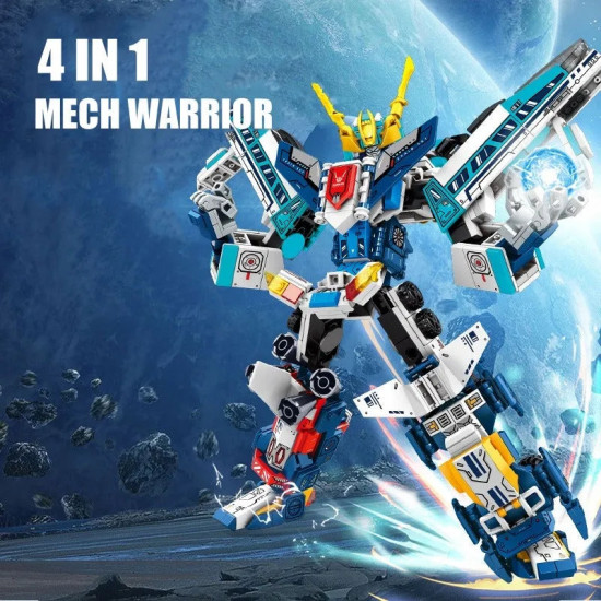 moc expert mecha warrior transformed steel robot bricks toy moc expert mecha warrior transformed steel robot bricks toy