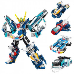 moc expert mecha warrior transformed steel robot bricks toy