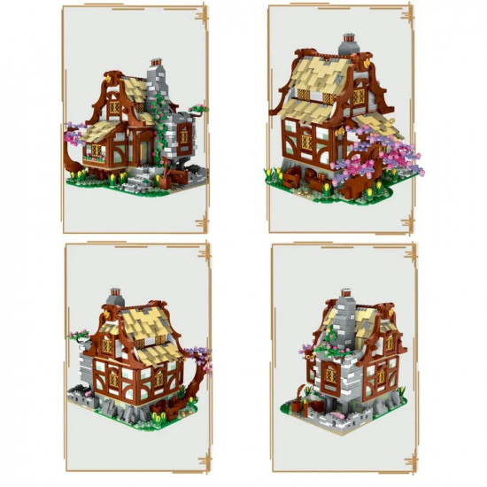 moc expert medieval town farm house bricks toy moc expert medieval town farm house bricks toy