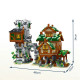 moc expert medieval town stable guard tower bricks toys moc expert medieval town stable guard tower bricks toys