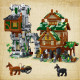 moc expert medieval town stable guard tower bricks toys moc expert medieval town stable guard tower bricks toys
