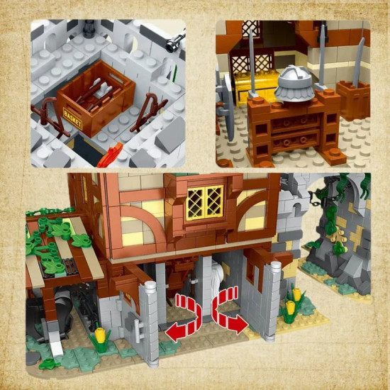 moc expert medieval town stable guard tower bricks toys moc expert medieval town stable guard tower bricks toys
