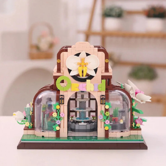moc expert orchid flower house botanical garden bricks toy moc expert orchid flower house botanical garden bricks toy