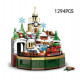 moc expert snow christmas castle music box bricks toys moc expert snow christmas castle music box bricks toys