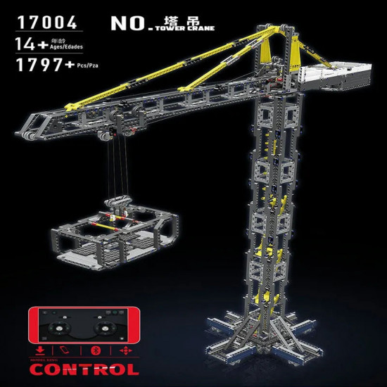 moc expert tech motorized rc app tower crane bricks toy 17004 moc expert tech motorized rc app tower crane bricks toy 17004