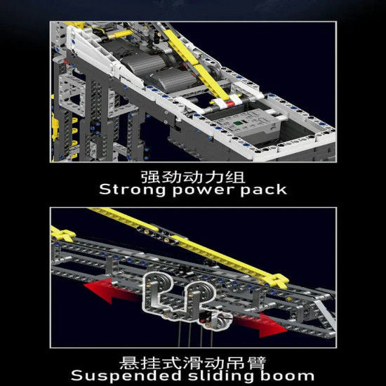 moc expert tech motorized rc app tower crane bricks toy 17004 moc expert tech motorized rc app tower crane bricks toy 17004