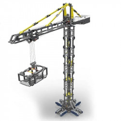 moc expert tech motorized rc app tower crane bricks toy 17004