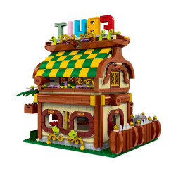 moc expert toon city fruit house led bricks toys 031052
