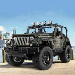 moc expert wrangler off road car suv bricks toys 13124