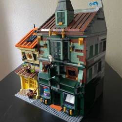 moc experts 16040 harry potter magic book store bricks toy