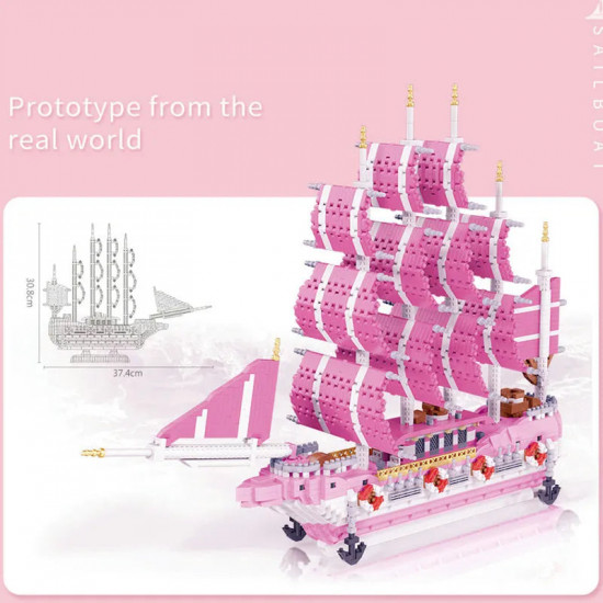 moc experts girls pink princess love sailboat mini bricks toys moc experts girls pink princess love sailboat mini bricks toys