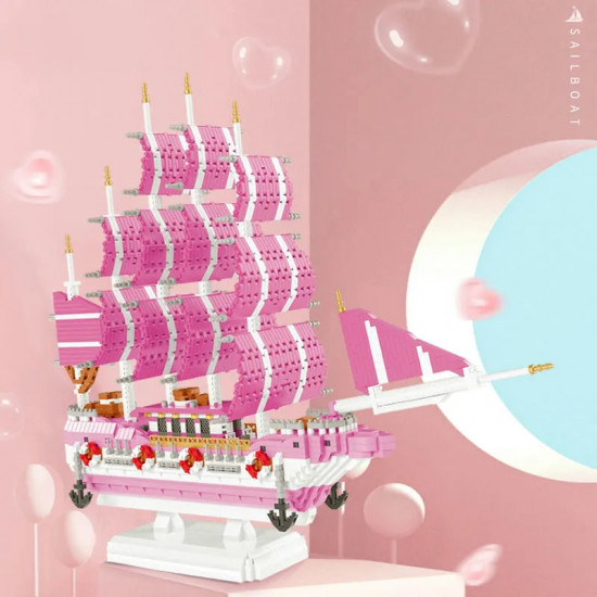 moc experts girls pink princess love sailboat mini bricks toys moc experts girls pink princess love sailboat mini bricks toys