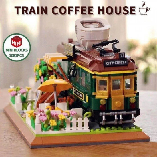 moc experts train coffee house modular mini bricks kids toys moc experts train coffee house modular mini bricks kids toys