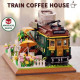 moc experts train coffee house modular mini bricks kids toys moc experts train coffee house modular mini bricks kids toys