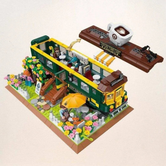 moc experts train coffee house modular mini bricks kids toys moc experts train coffee house modular mini bricks kids toys