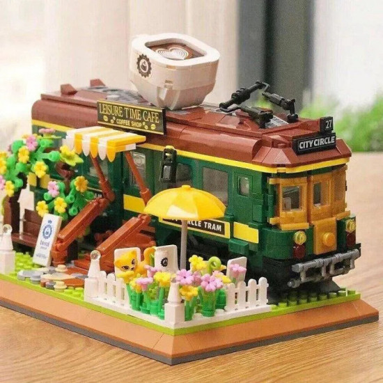 moc experts train coffee house modular mini bricks kids toys moc experts train coffee house modular mini bricks kids toys