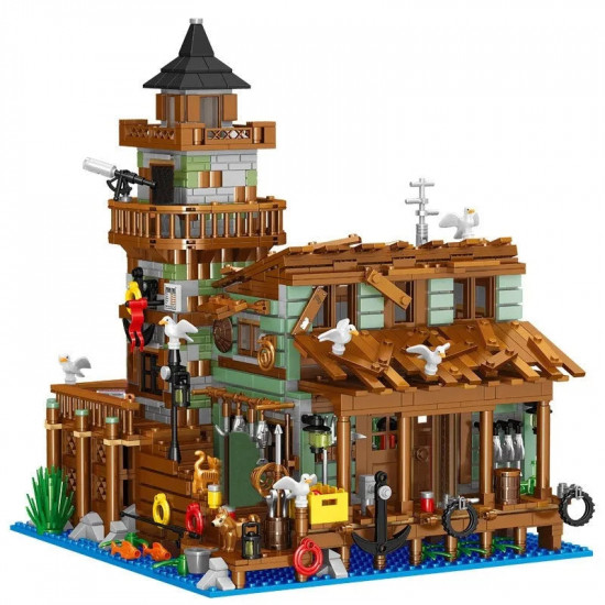 moc fisherman cabin house pier mini bricks toys moc fisherman cabin house pier mini bricks toys