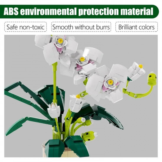 moc flower bouquet orchid romantic bricks toy moc flower bouquet orchid romantic bricks toy
