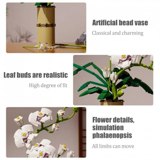 moc flower bouquet orchid romantic bricks toy moc flower bouquet orchid romantic bricks toy