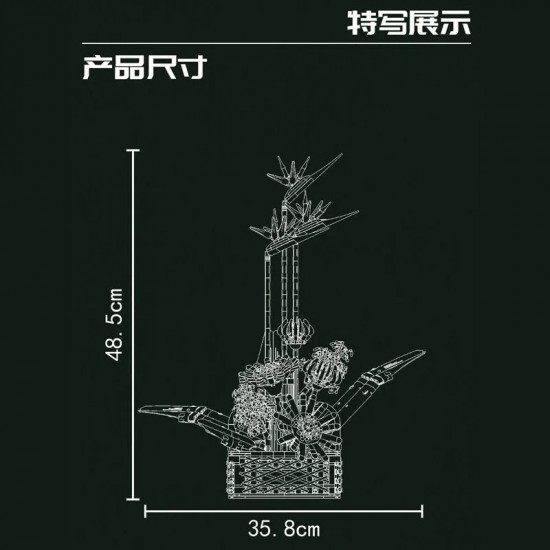 moc flower bouquet potted birds of paradise plant bricks toys moc flower bouquet potted birds of paradise plant bricks toys