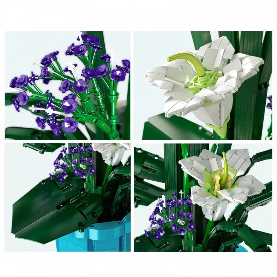 moc flowers bouquet bonsai lily potted plant bricks toys moc flowers bouquet bonsai lily potted plant bricks toys