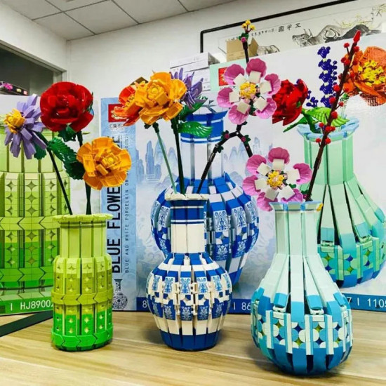moc flowers bouquet plants vase bricks pot kids toys moc flowers bouquet plants vase bricks pot kids toys