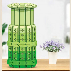 moc flowers bouquet plants vase bricks pot kids toys